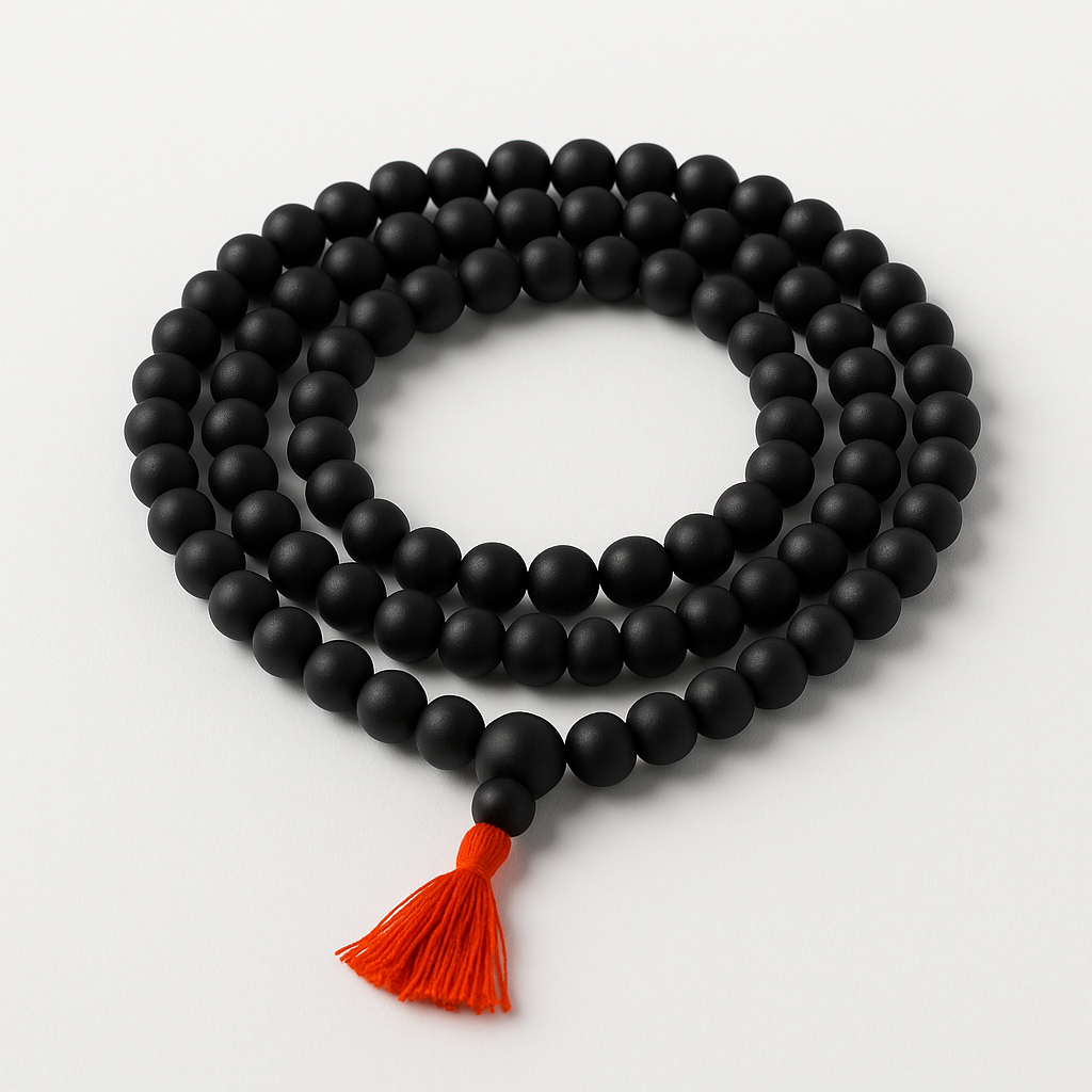 Karungli Jaap Mala (108 Beads) with Sacred Tassel – Natural Spiritual Mala for Meditation & Protection