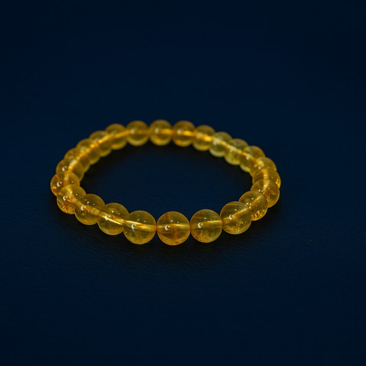 Natural Citrine Bracelet – Prosperity, Healing & Solar Plexus Chakra Crystal