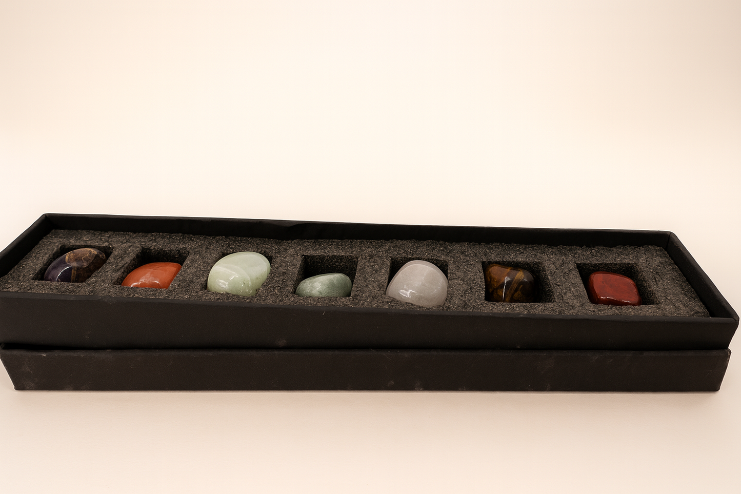 Premium Seven Chakra Healing Tumble Set | Natural Crystal Energy Balancing Kit