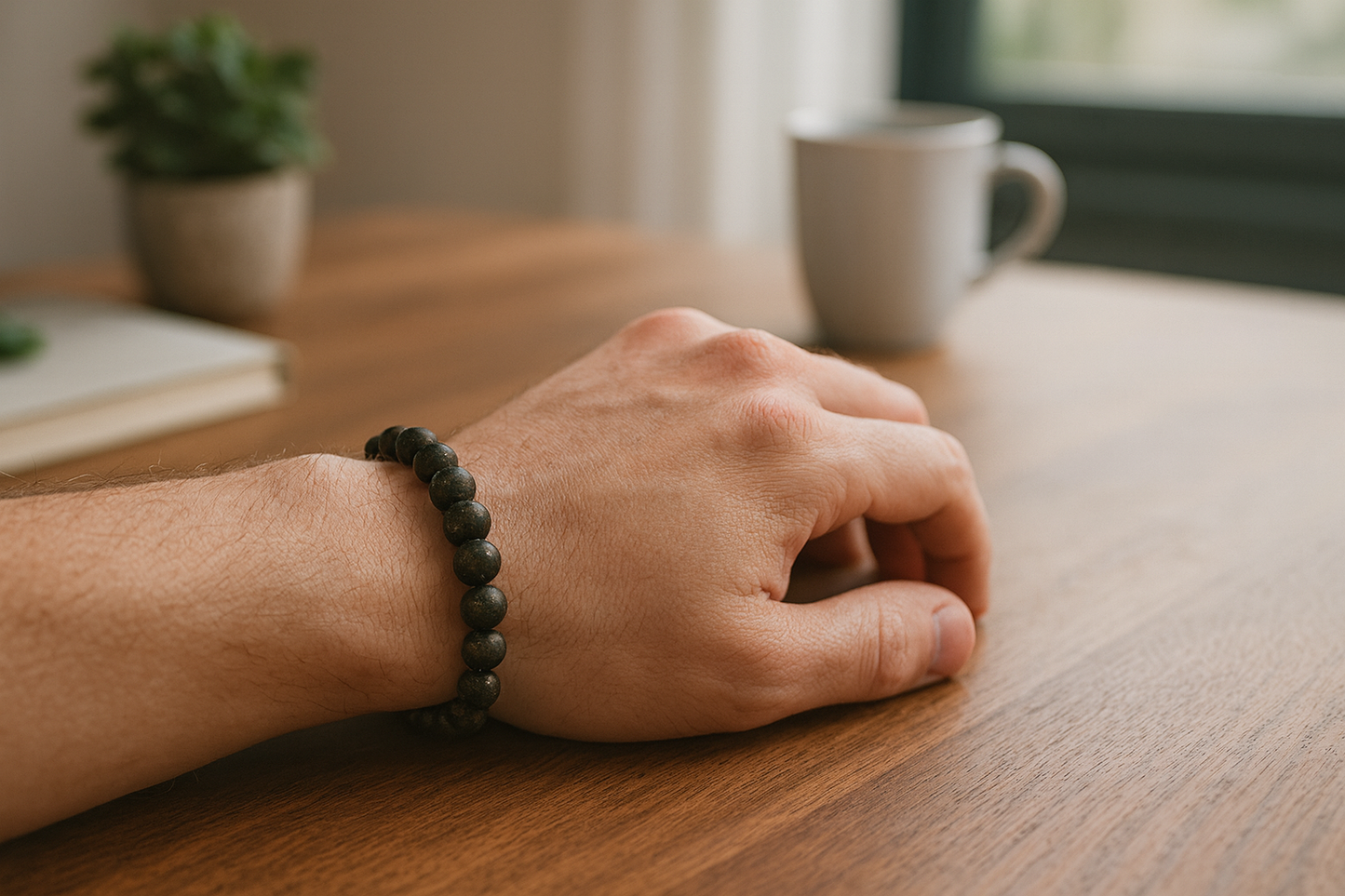 Raw Pyrite Bracelet – Natural Crystal for Wealth, Luck & Protection