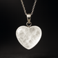 Clear Quartz Heart Pendant – Elegant Healing Crystal Necklace for Positive Energy