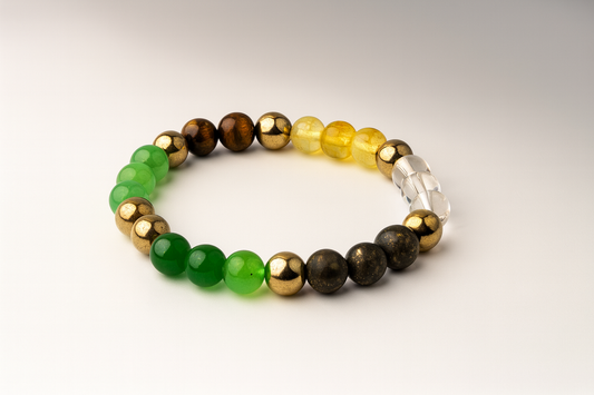 Money Attract Bracelet – Prosperity & Wealth Energy Bracelet | Natural Gemstone Bracelet for Success
