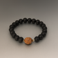 Black Lava Rudraksha Bracelet – Natural Healing Energy & Spiritual Protection