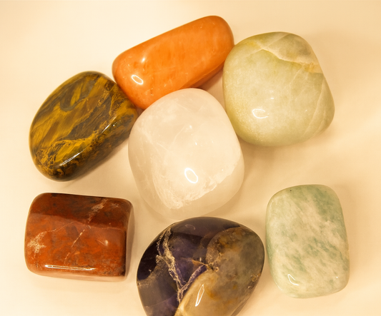 Premium Seven Chakra Healing Tumble Set | Natural Crystal Energy Balancing Kit