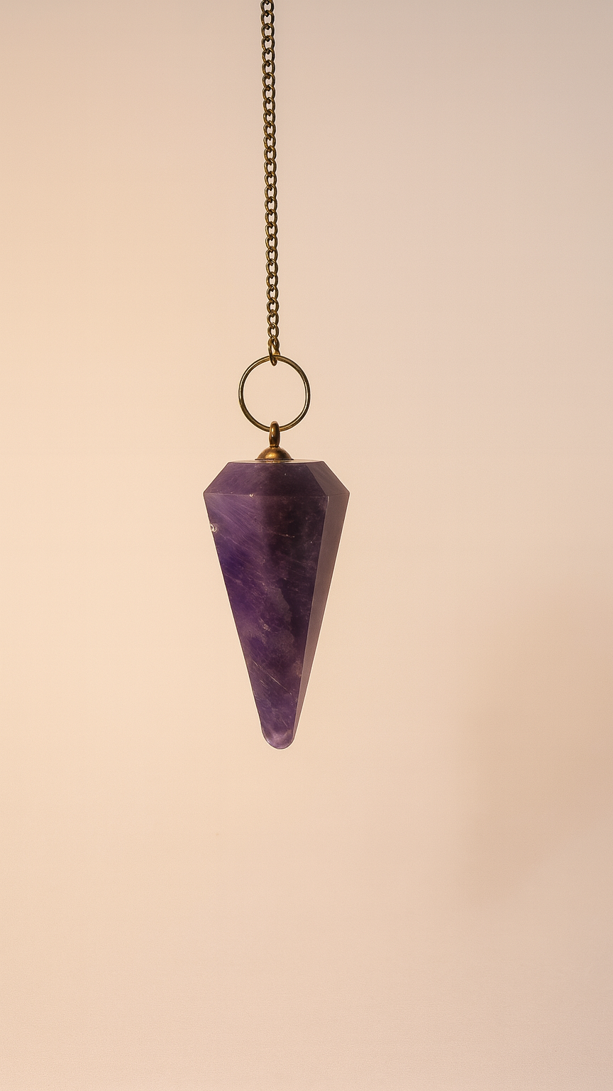 Natural Crystal Pendulum Set of 7 Stones – Healing, Meditation, Chakra Balancing, Dowsing Toolswser