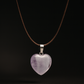 Amethyst Heart Pendant – Natural Crystal Necklace for Calm, Healing & Spiritual Protection