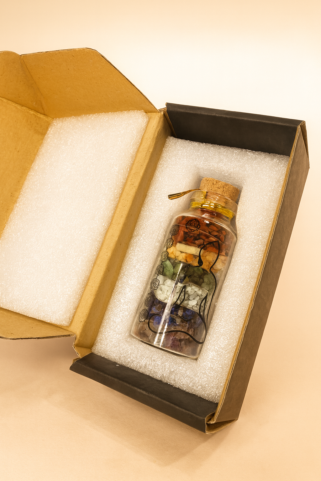 Seven chakra bottles